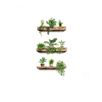 The Faux Plant Wall Stickers