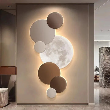 Modern Wall Lamp with Organic Design and LED Lighting for Interior