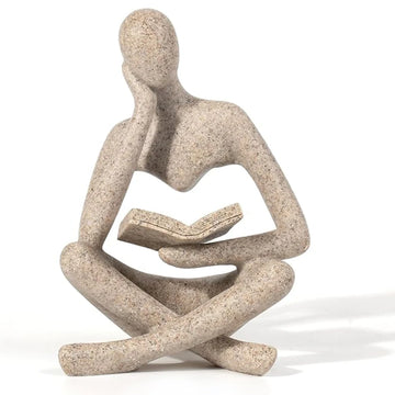 Bookshelf Sculpture Figurine Statue Resin Decor